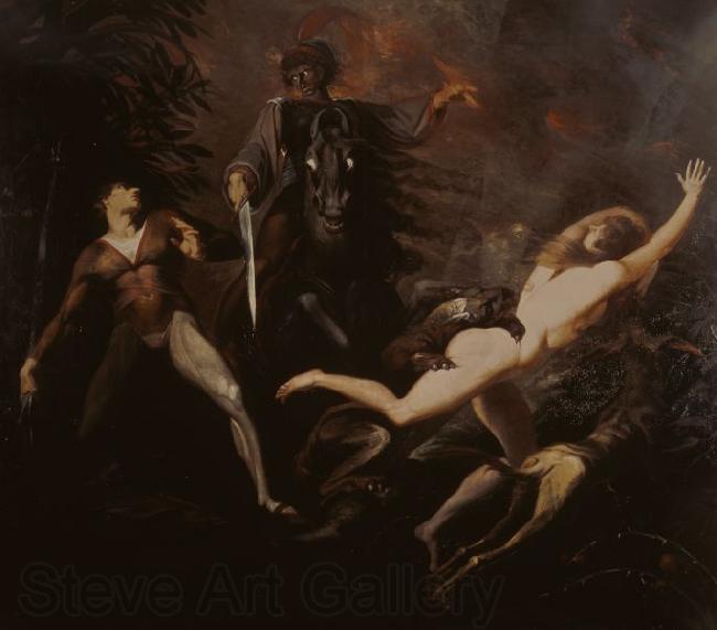 Johann Heinrich Fuseli Theodore Meets in the Wood the Spectre of His Ancestor Guido Cavalcanti